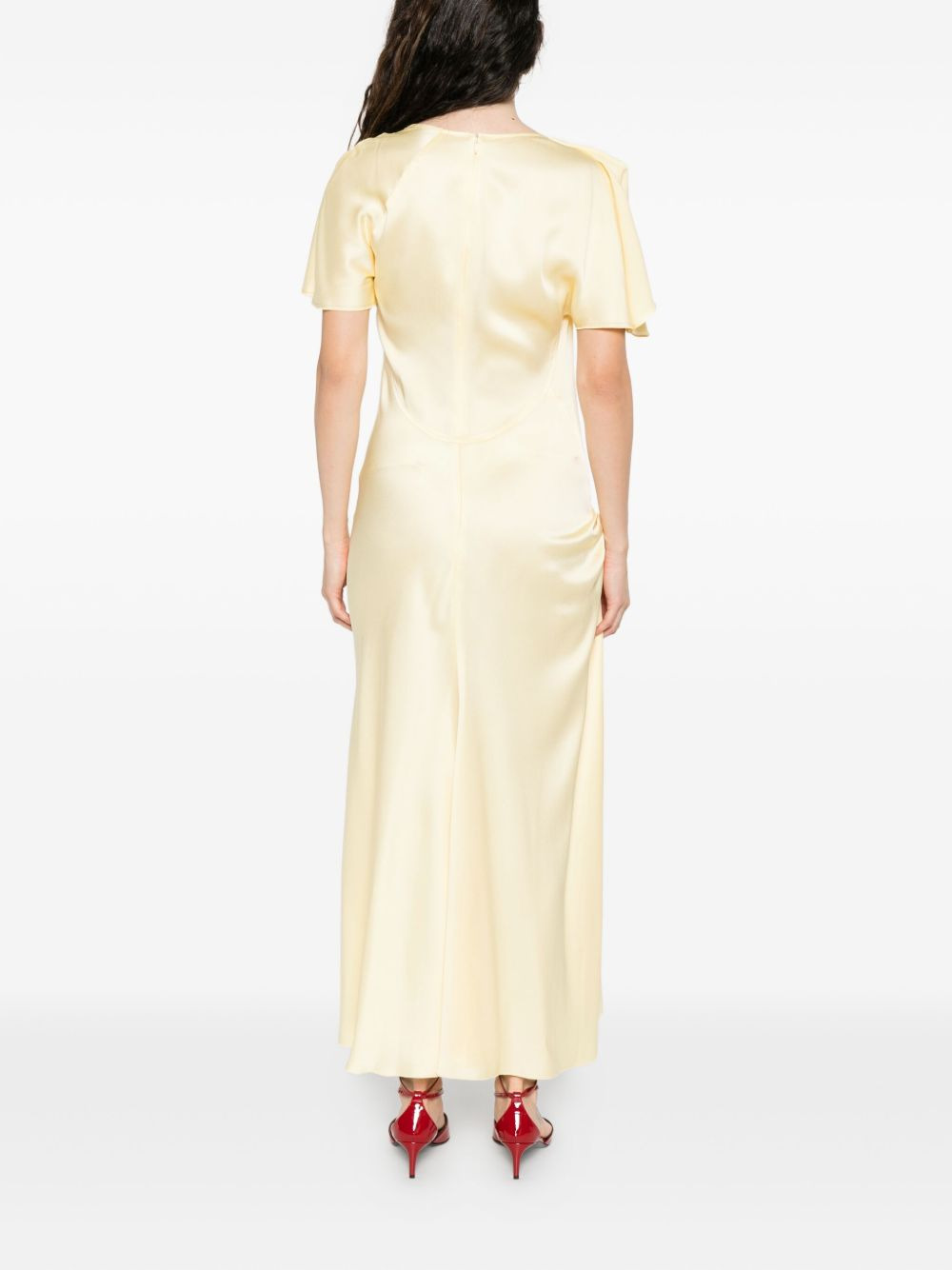 draped cowl-neck dress - 4