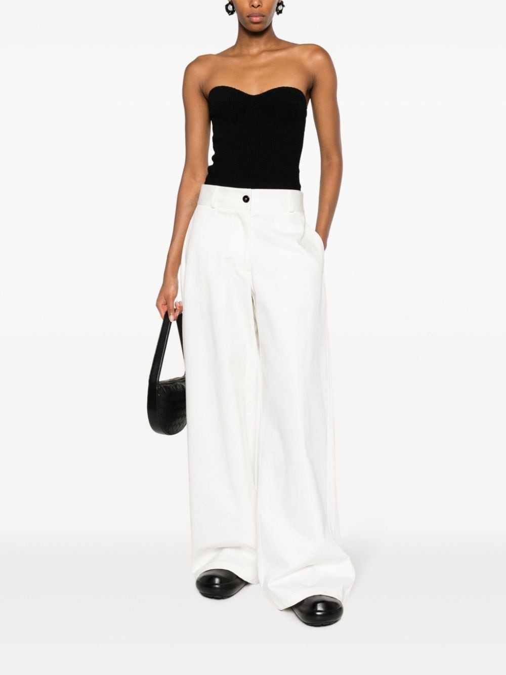 high-waist wide-leg trousers - 2