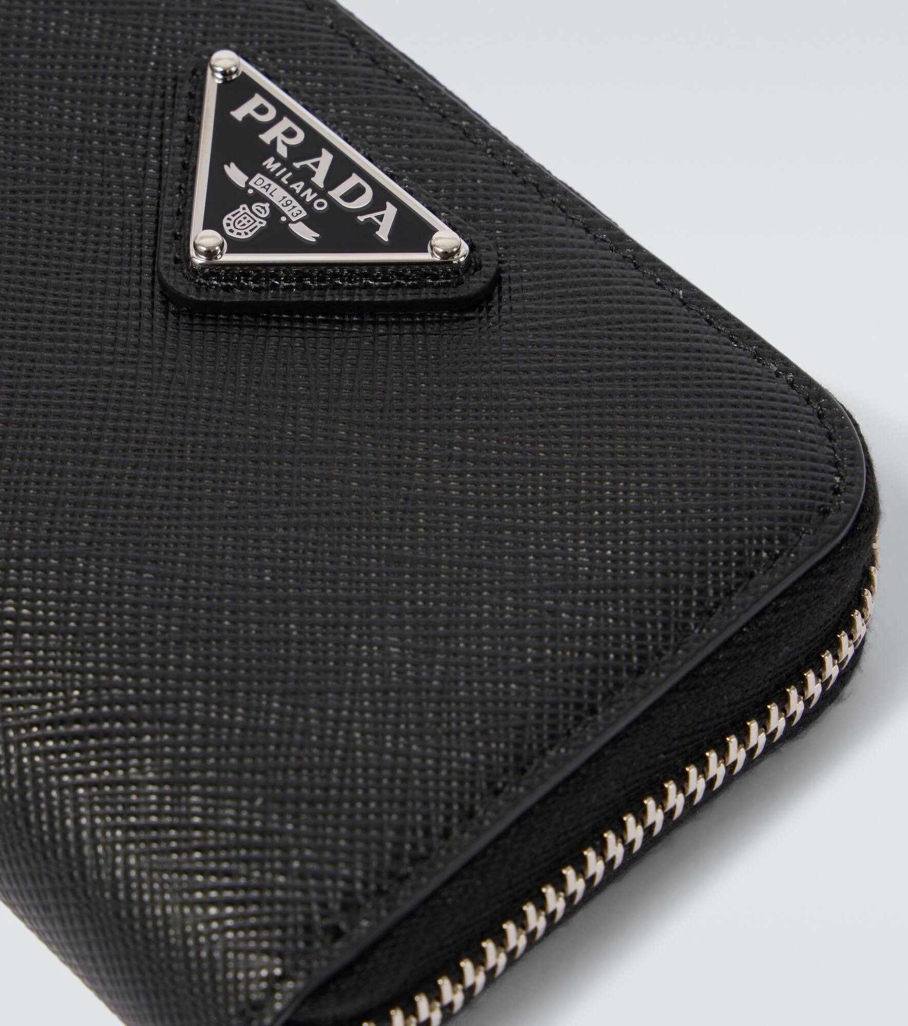Logo Saffiano leather coin purse - 4