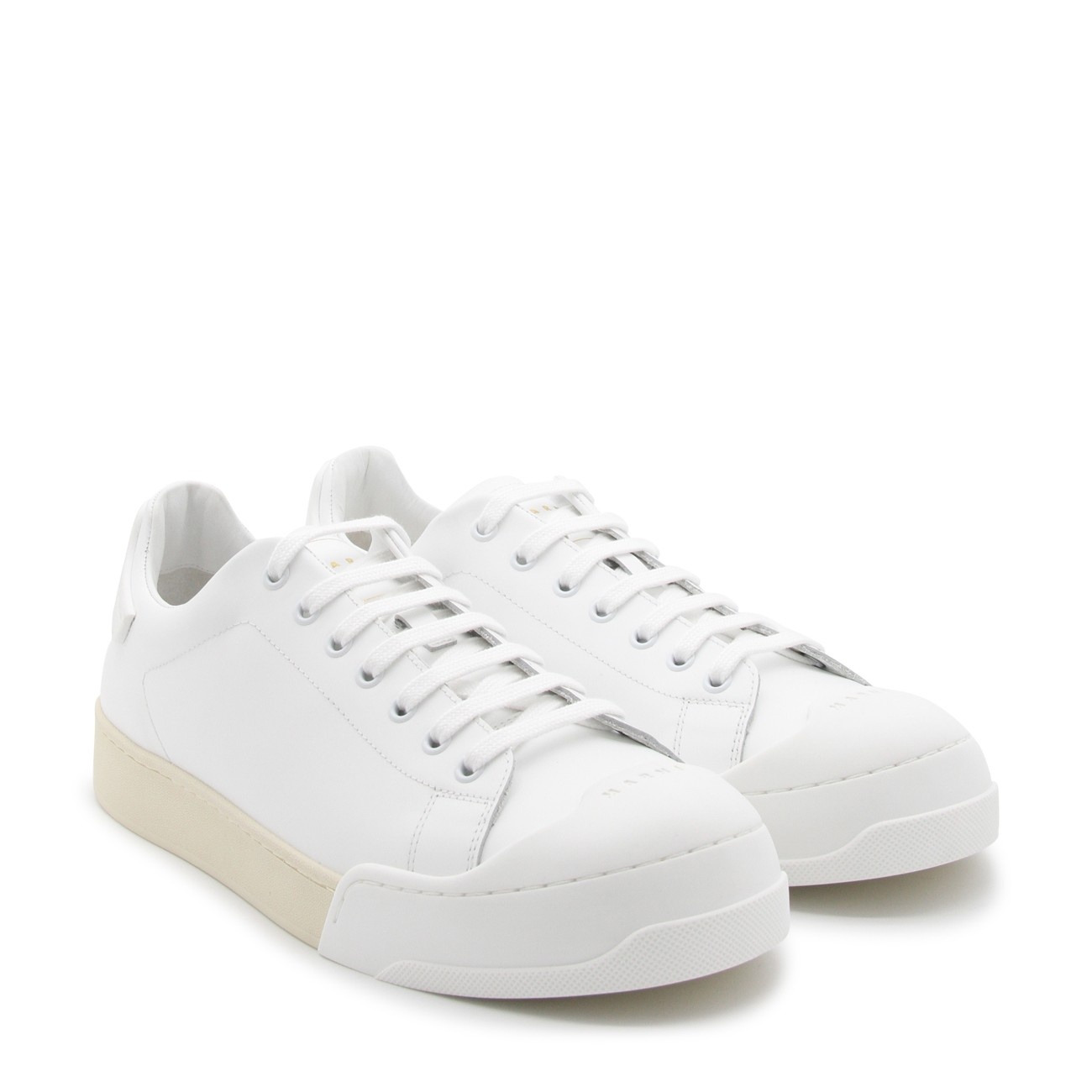 white leather sneakers - 2