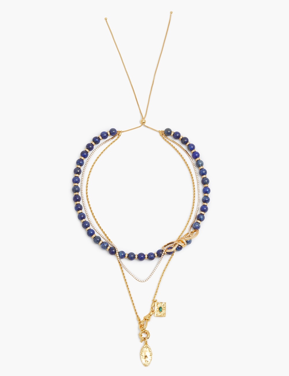 TANGLED COLLAGE CHAIN NECKLACE - 3
