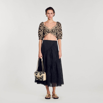 Sandro BRODERIE ANGLAISE CROP TOP outlook