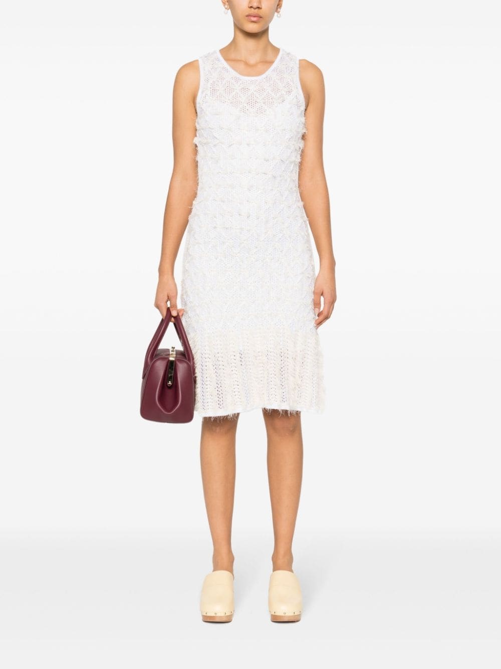 frayed mini dress - 2