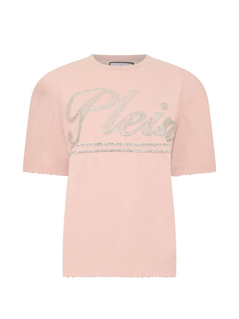 logo-strass T-shirt 1