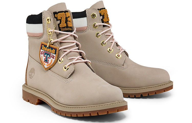 (WMNS) Timberland Premium 6 Inch Heritage Cupsole Boots 'Light Taupe Nubuck' A2GA4W - 4