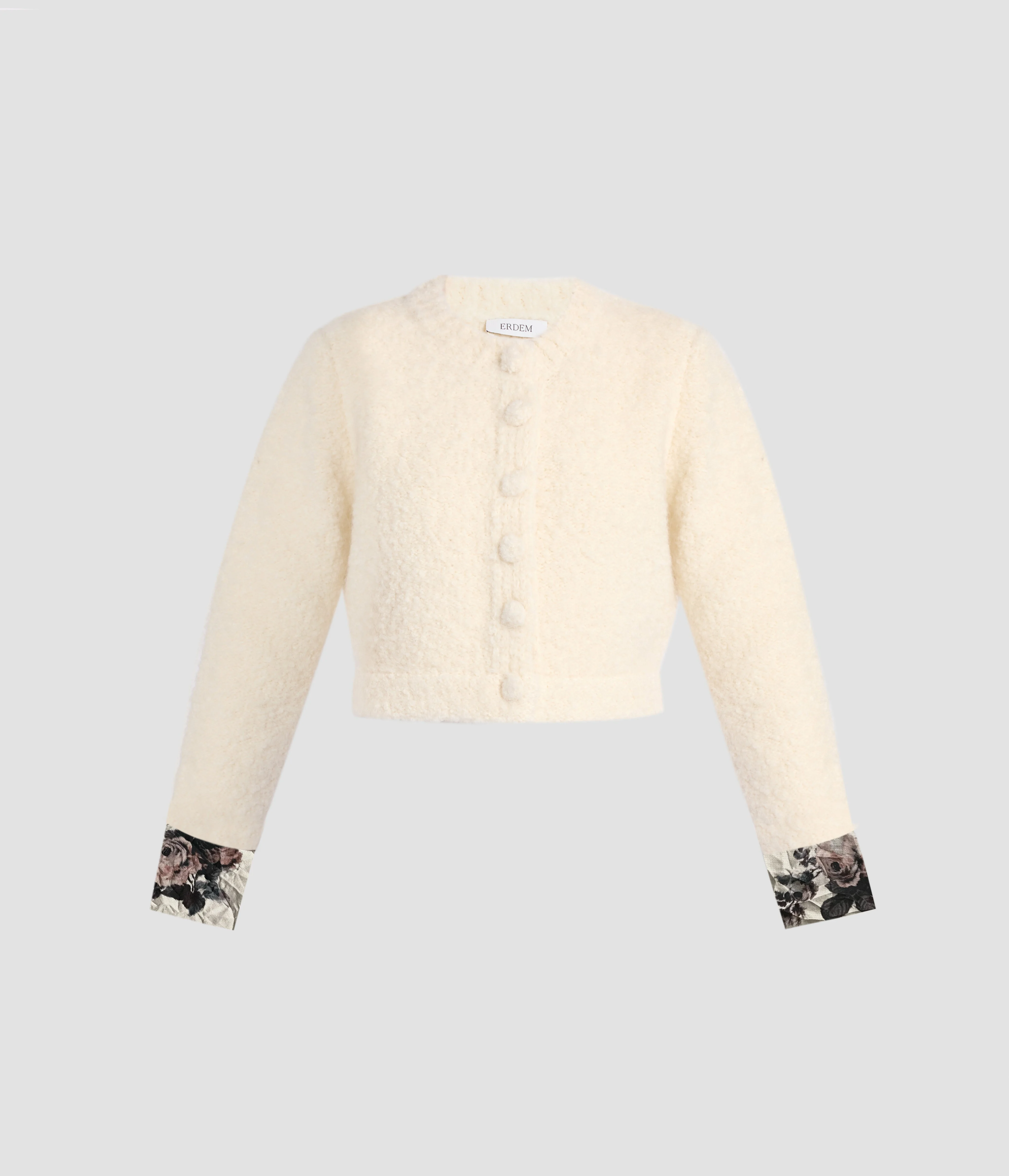 BOUCLE ALPACA CARDIGAN - 1