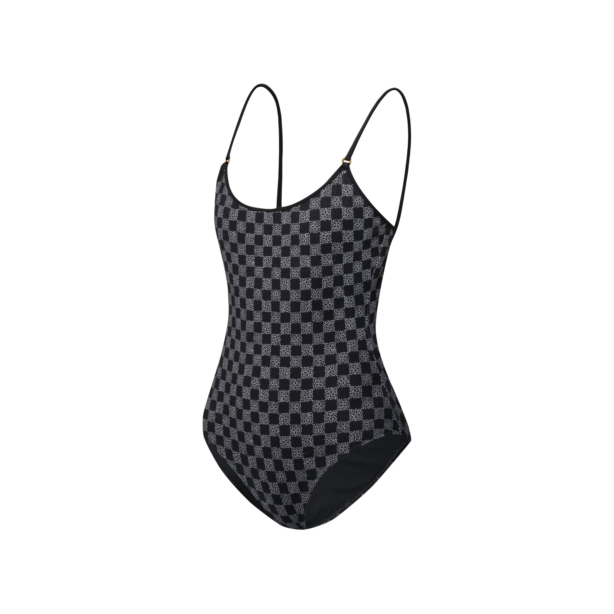 Dotted Damier Swimsuit - 2
