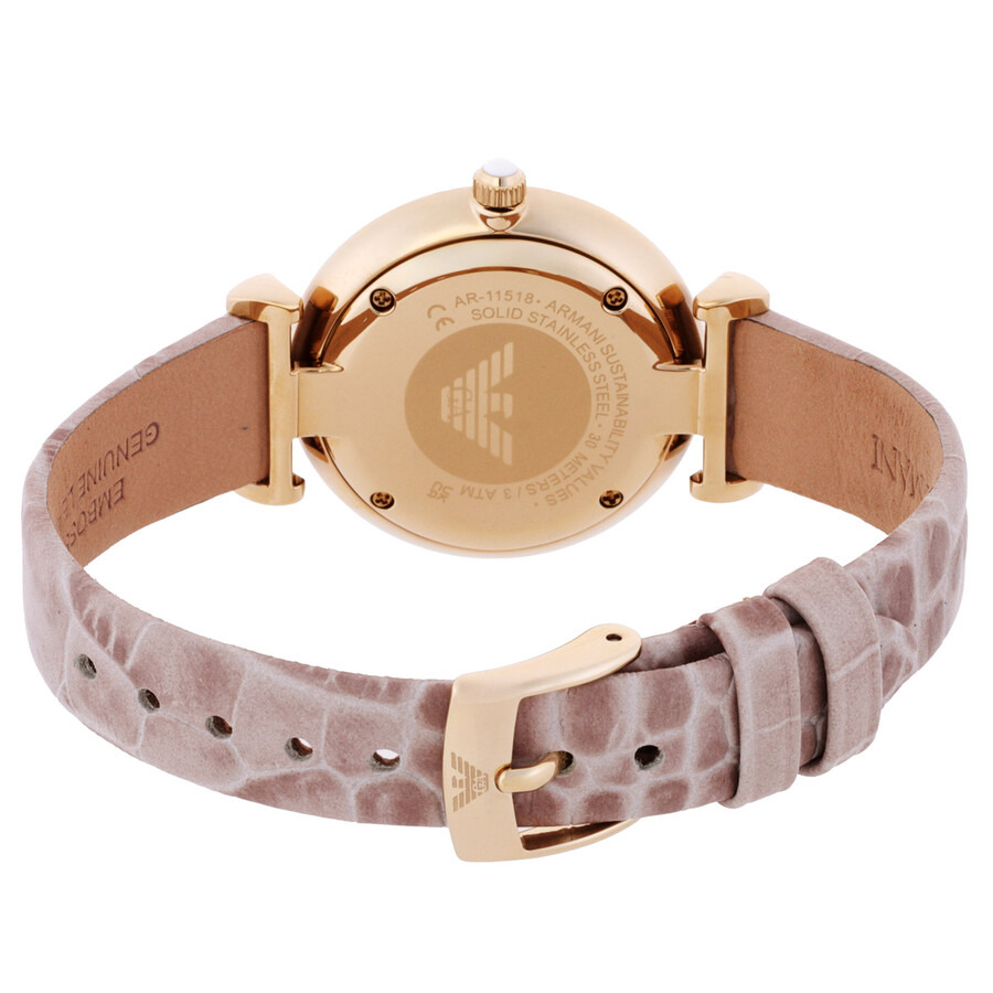 Emporio Armani Gianni T-Bar Quartz Silver Dial Ladies Watch AR11518 - 3