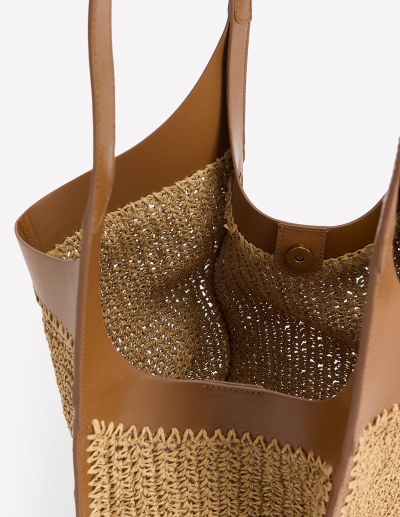 Straw Tote-Natural Raffia 5