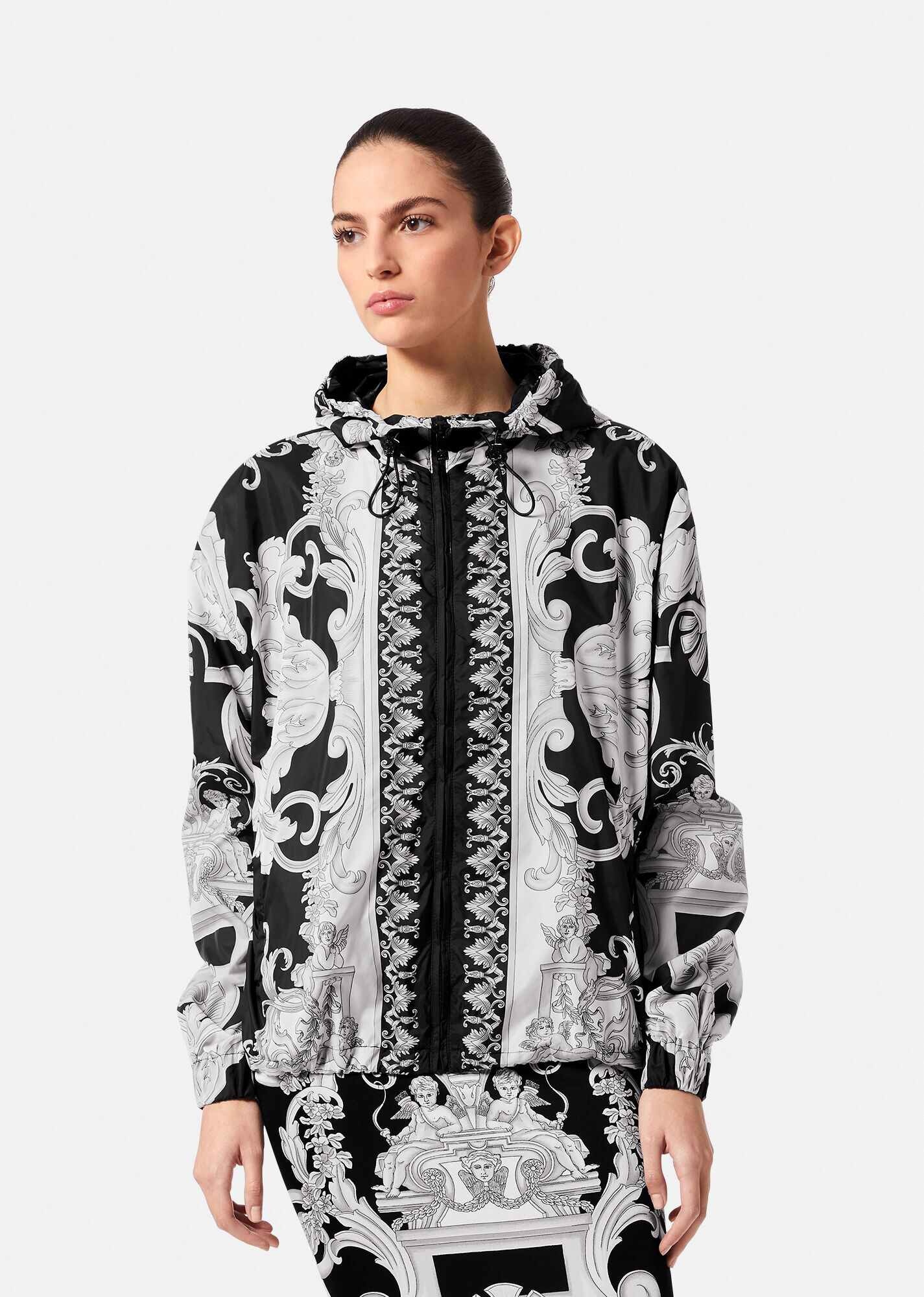 Silver Baroque Windbreaker Jacket - 3