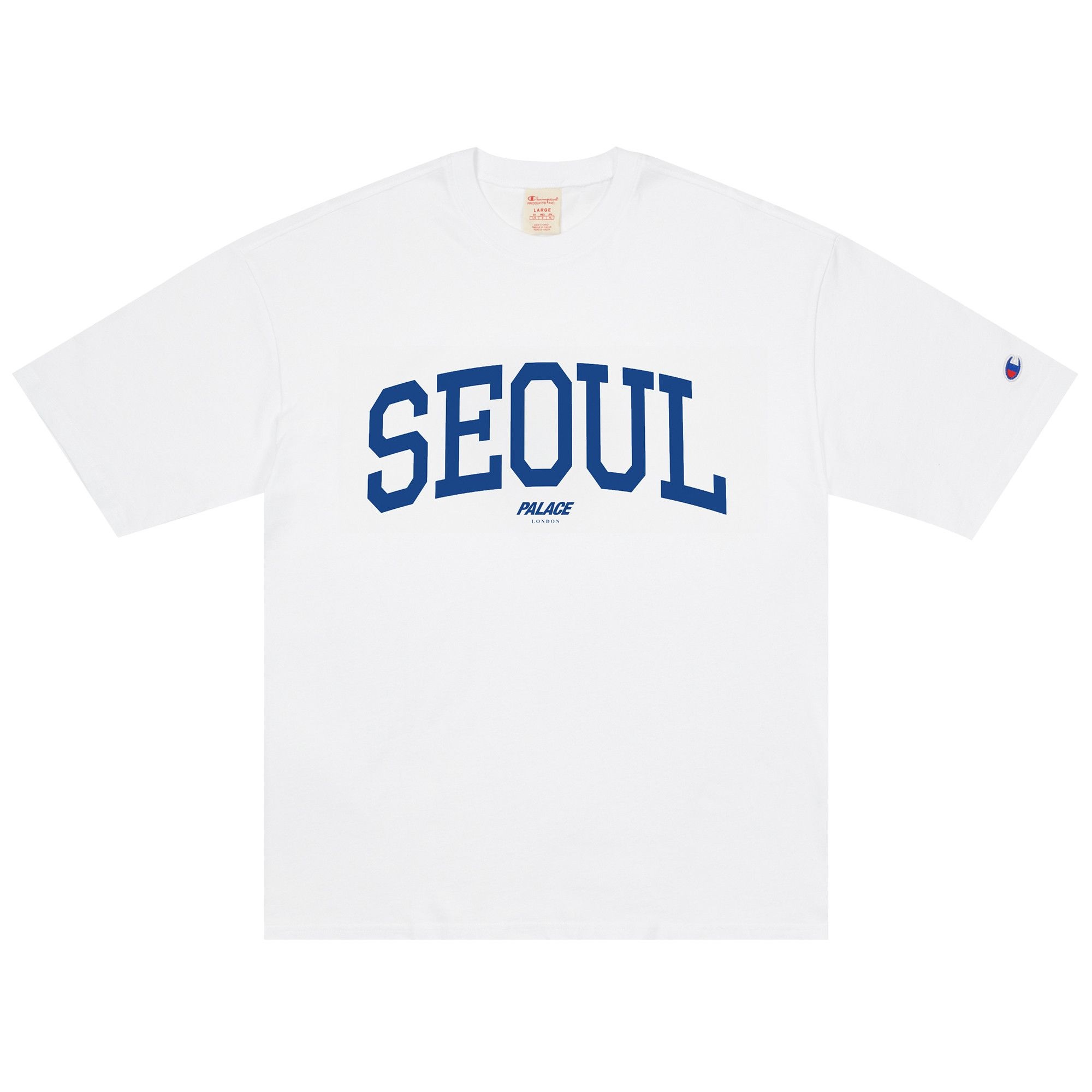Palace Champion Shop T-Shirt Seoul 'White' - 1