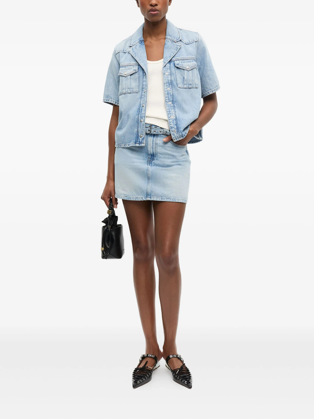 Soft Rigid Denim Shirt - 2
