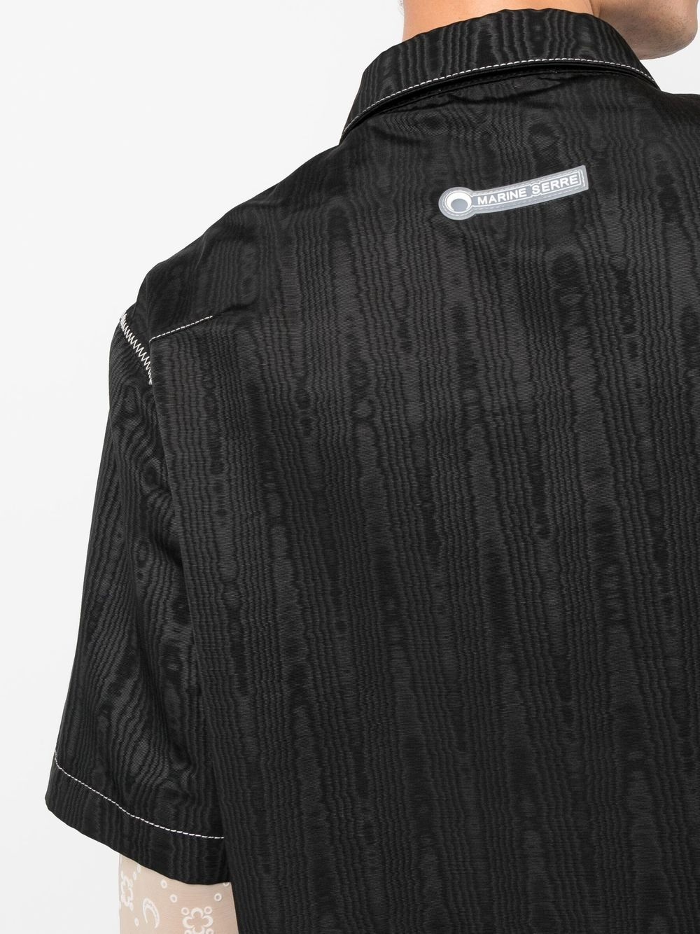 zip-up short-sleeve shirt - 5