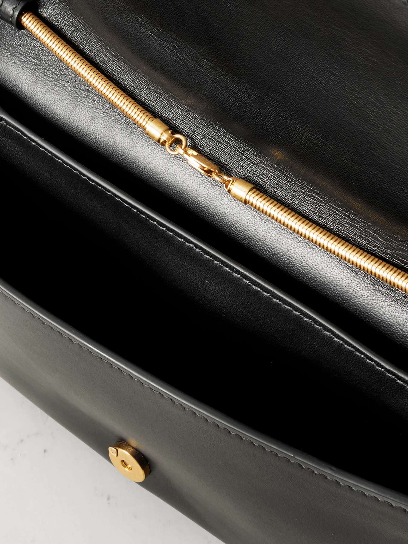 Leather clutch Black - 5