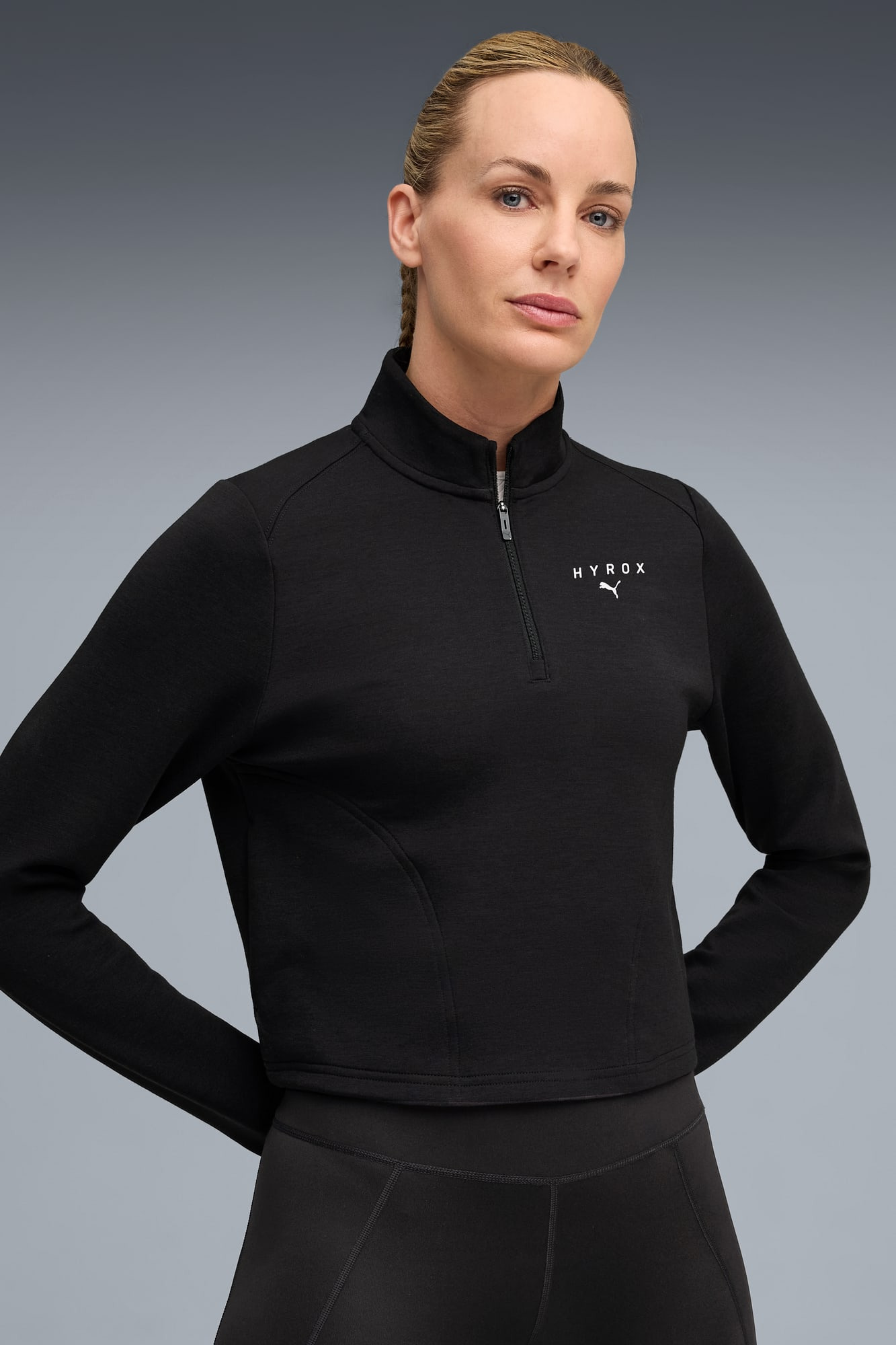 PUMA x HYROX CLOUDSPUN Quarter-Zip Top Women - 3