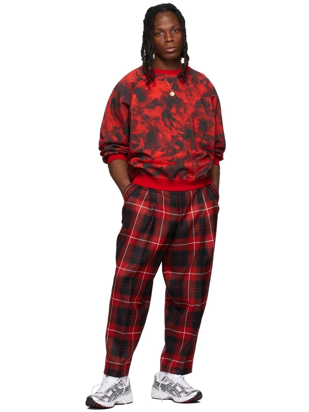 SSENSE Exclusive Red Rose Burst Sweatshirt - 4