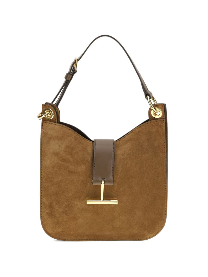 buckle smooth calf suede shoulder bag 1