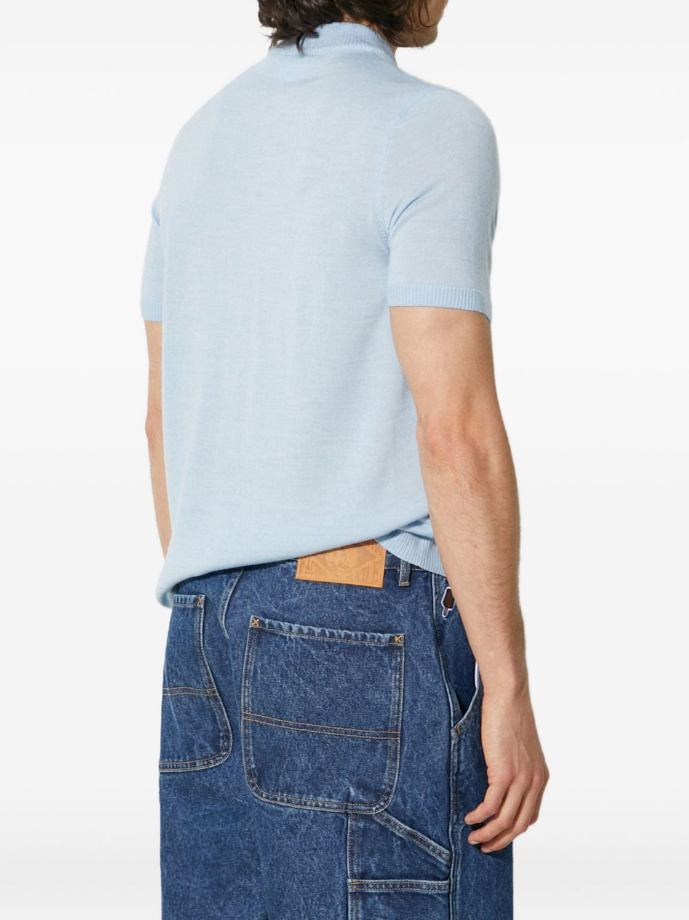 icecream-patch denim shorts - 2