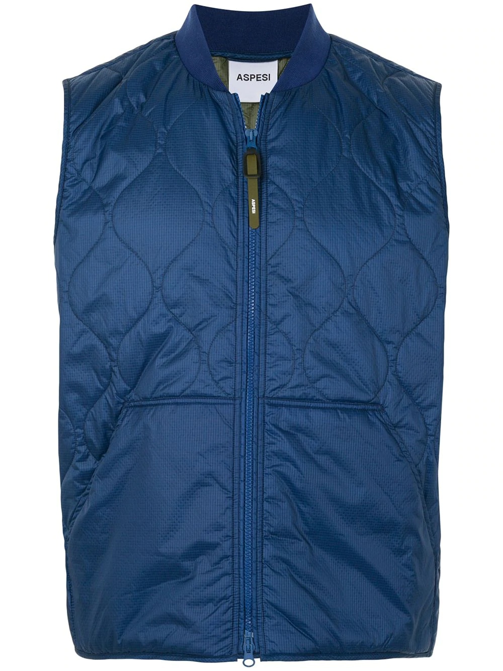 quilted shell jacket - 1