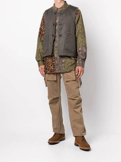 Engineered Garments Over contrast-trimmed gilet outlook