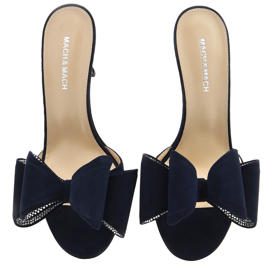 Mach & Mach Le Cadeau Suede Mules - 4