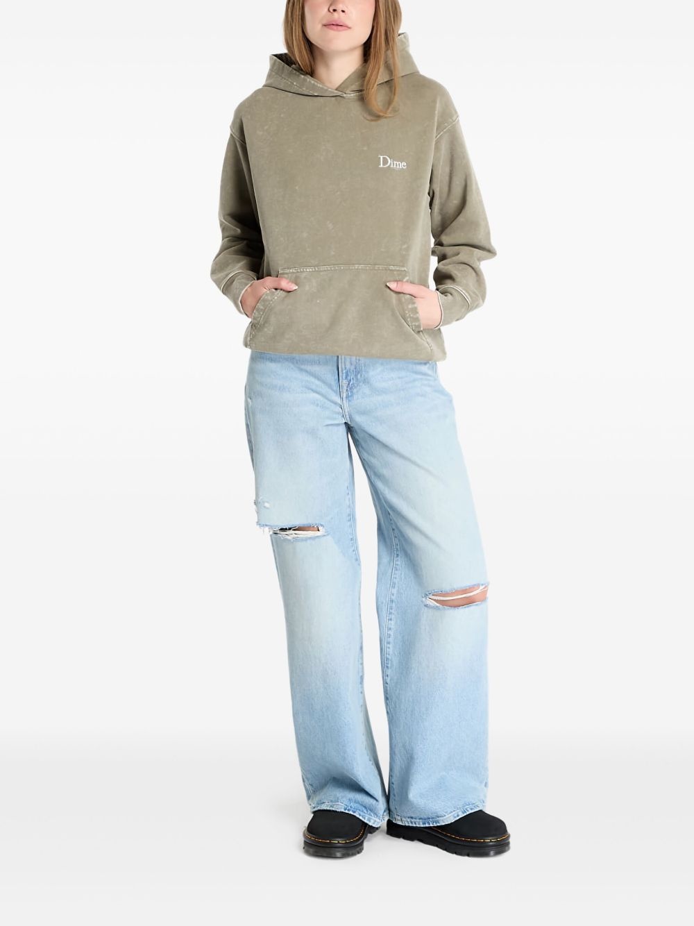 french terry hoodie - 2