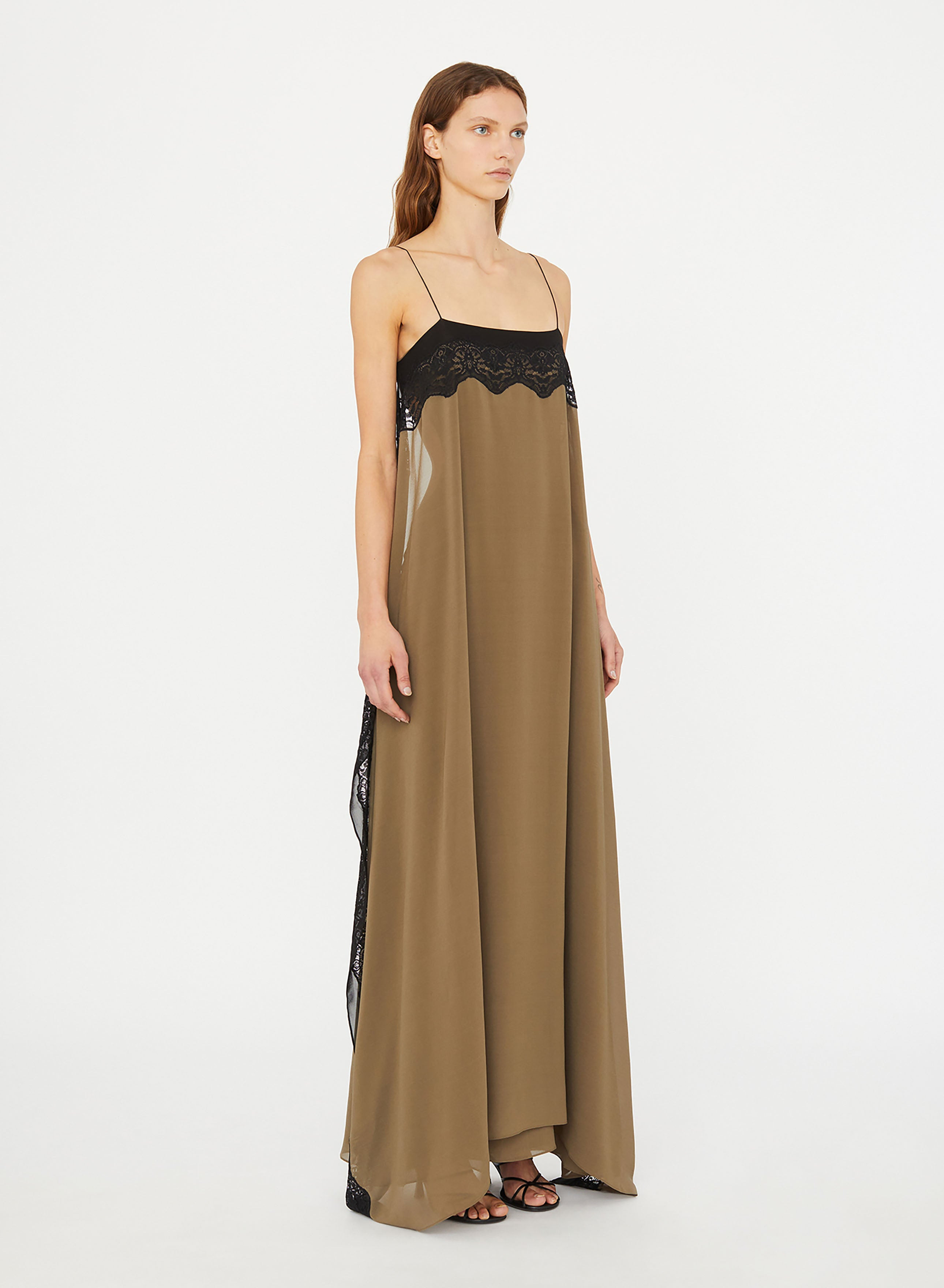 Verve Lace Floating Silk Dress - 3