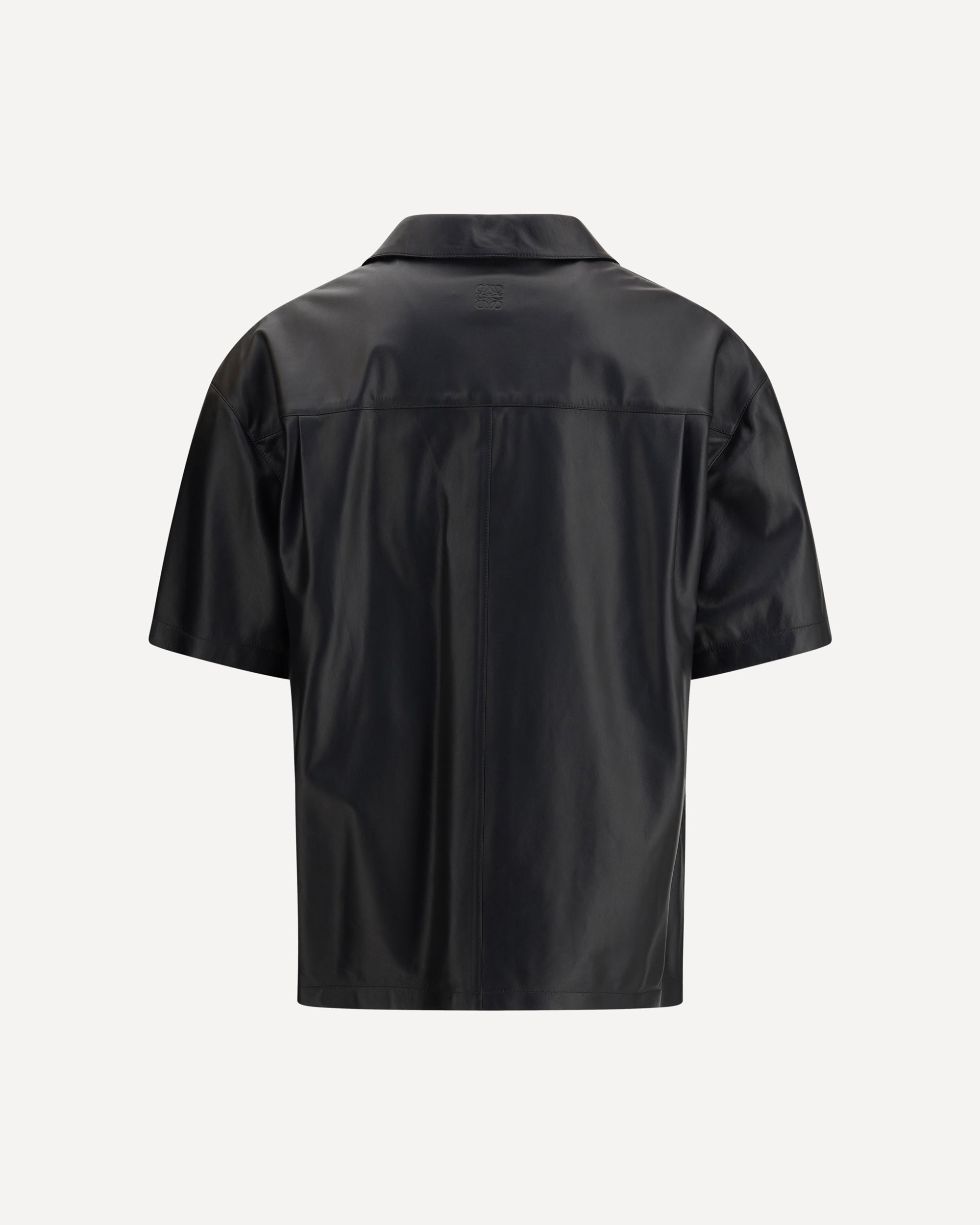 Short sleeve leather Shirt - 2