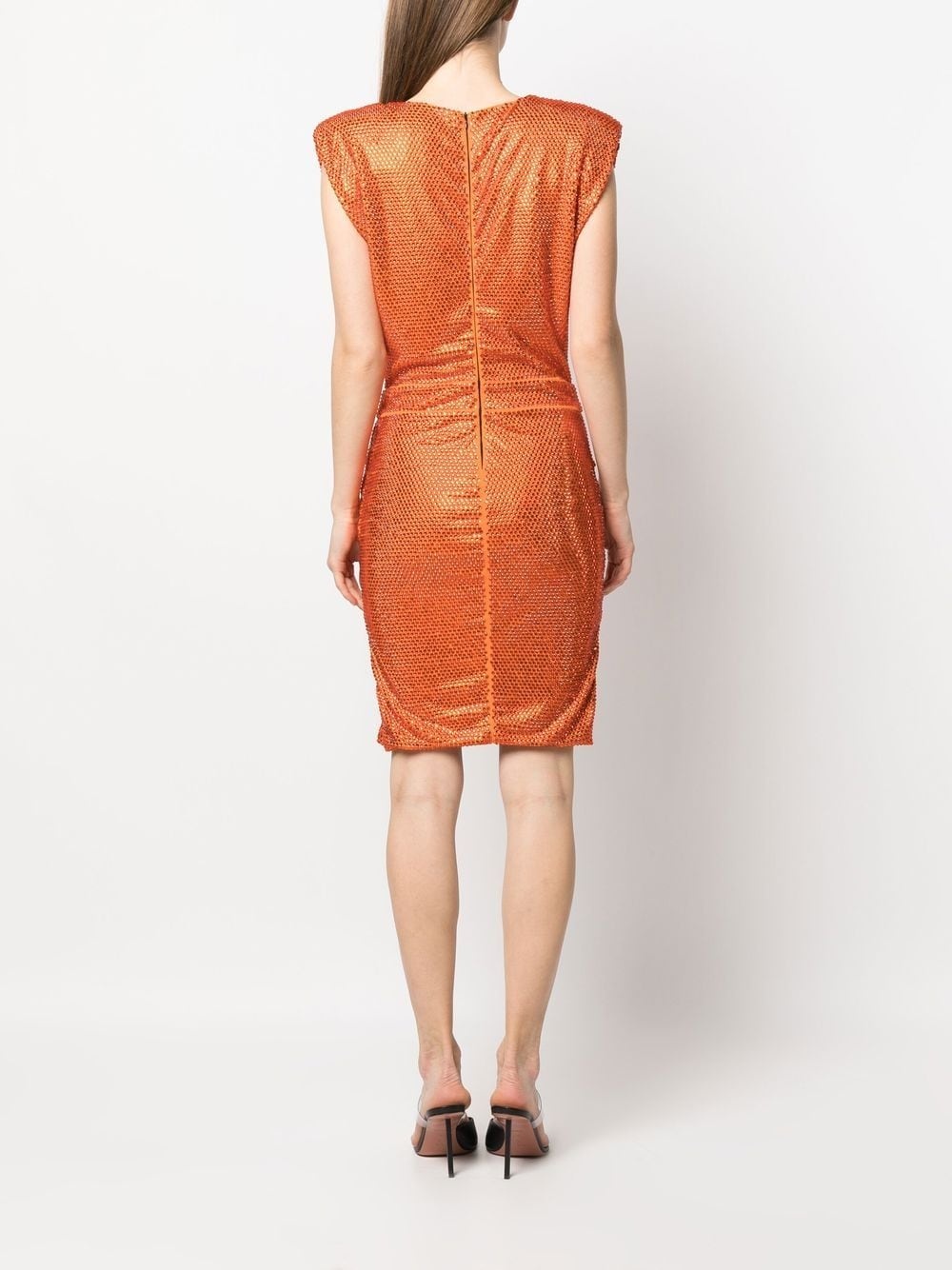 rhinestone fitted dress - 4