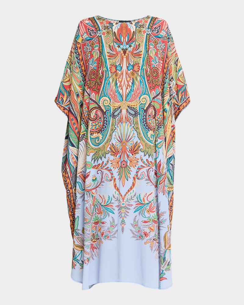Paisley Maxi Tunic Coverup 1