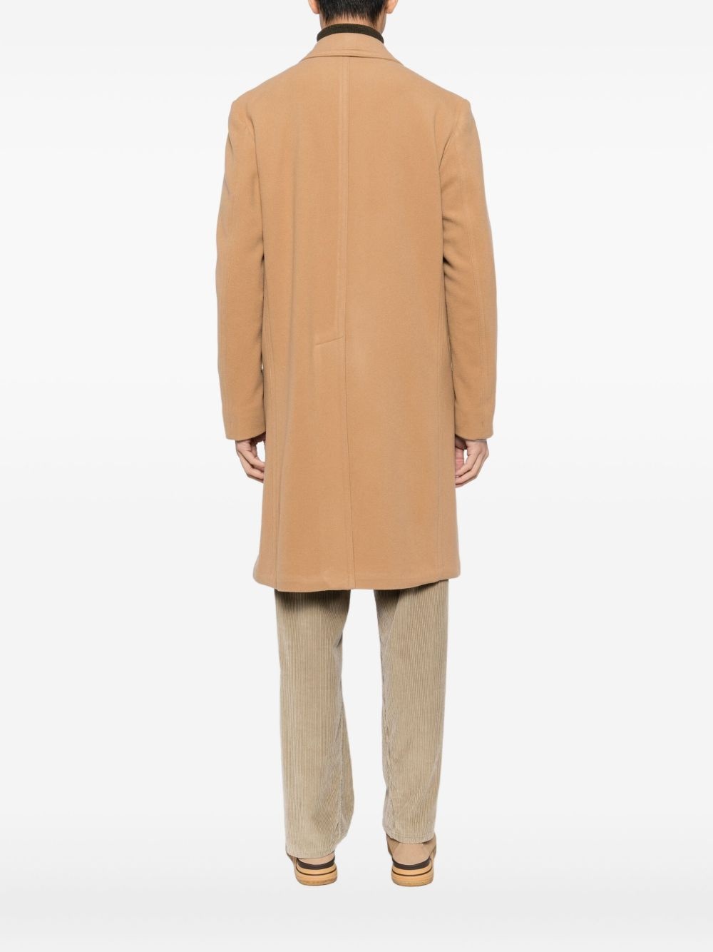 double-breasted wool coat - 4