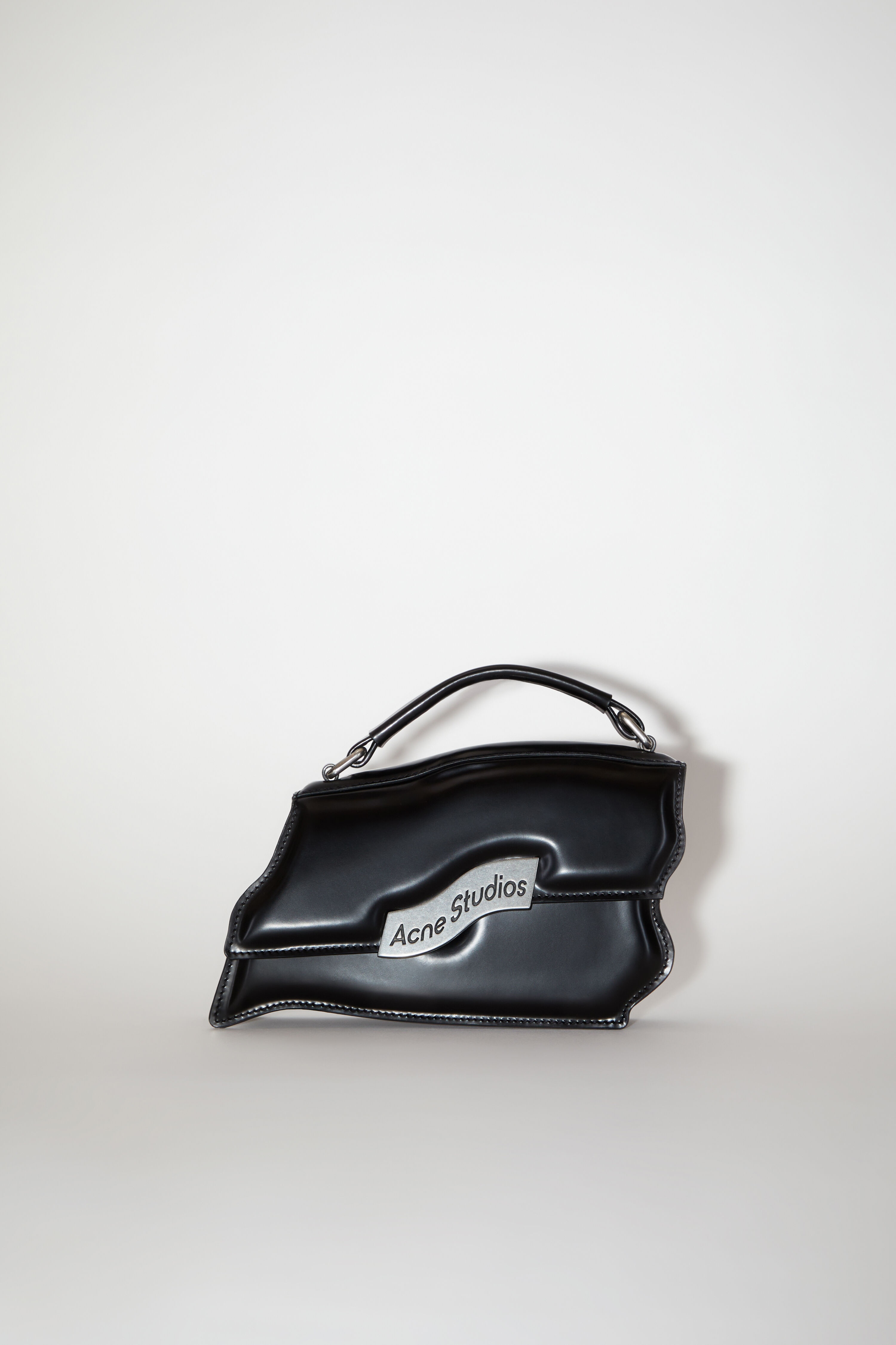 Acne Studios Distortion wavy mini bag - Black | REVERSIBLE