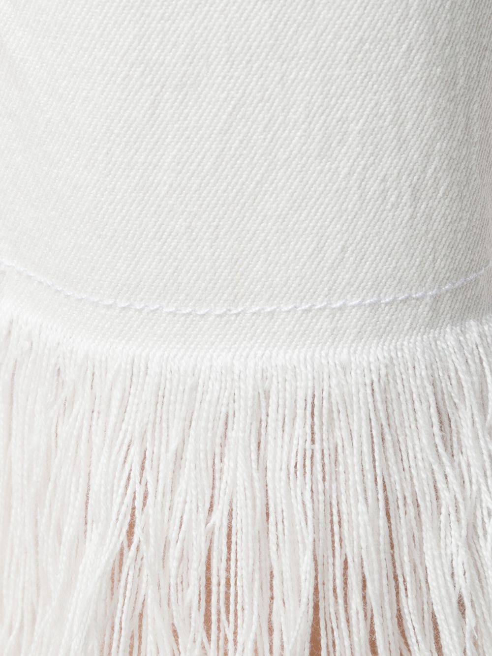 fringe trimmed jeans - 5