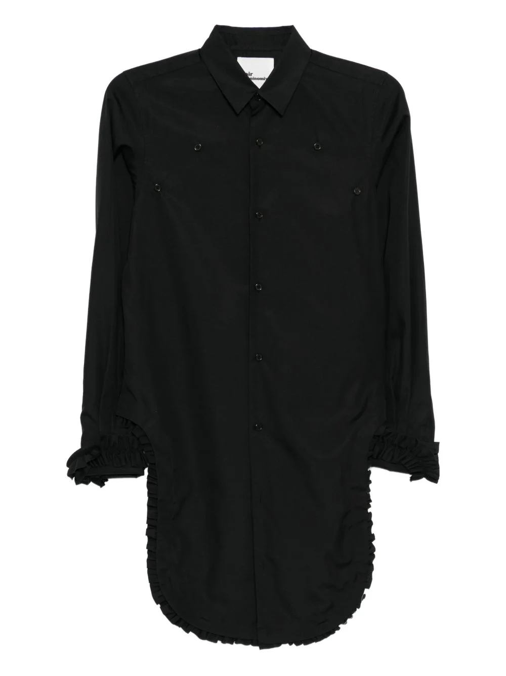 ruffle long-sleeve shirt - 1