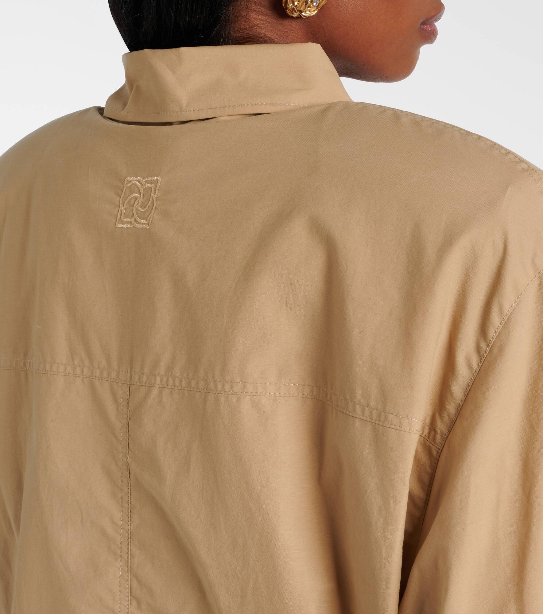 Oversized cotton-blend bomber jacket - 6