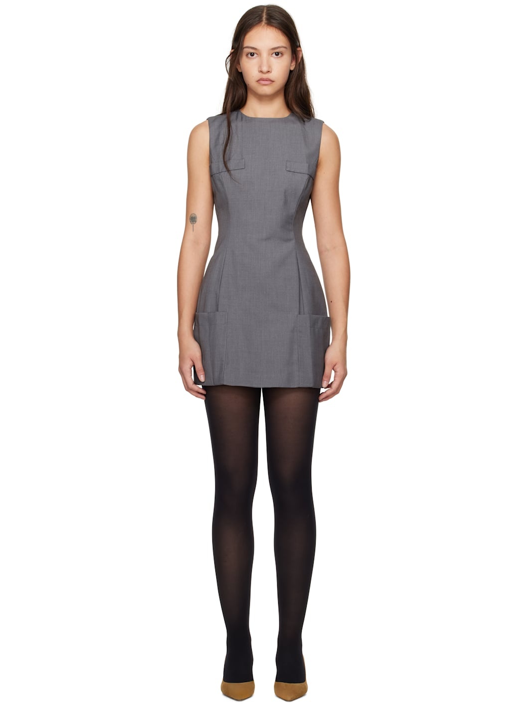 Gray Rowan Minidress - 1