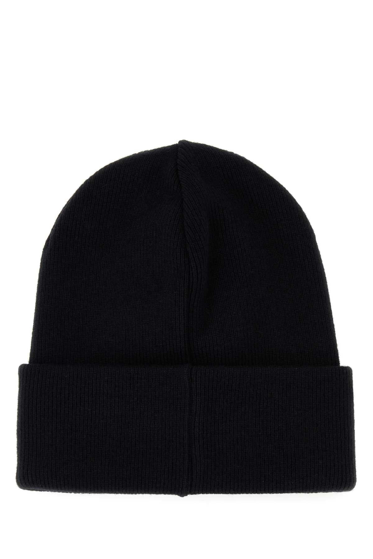 Dsquared Men Black Wool Beanie Hat - 2