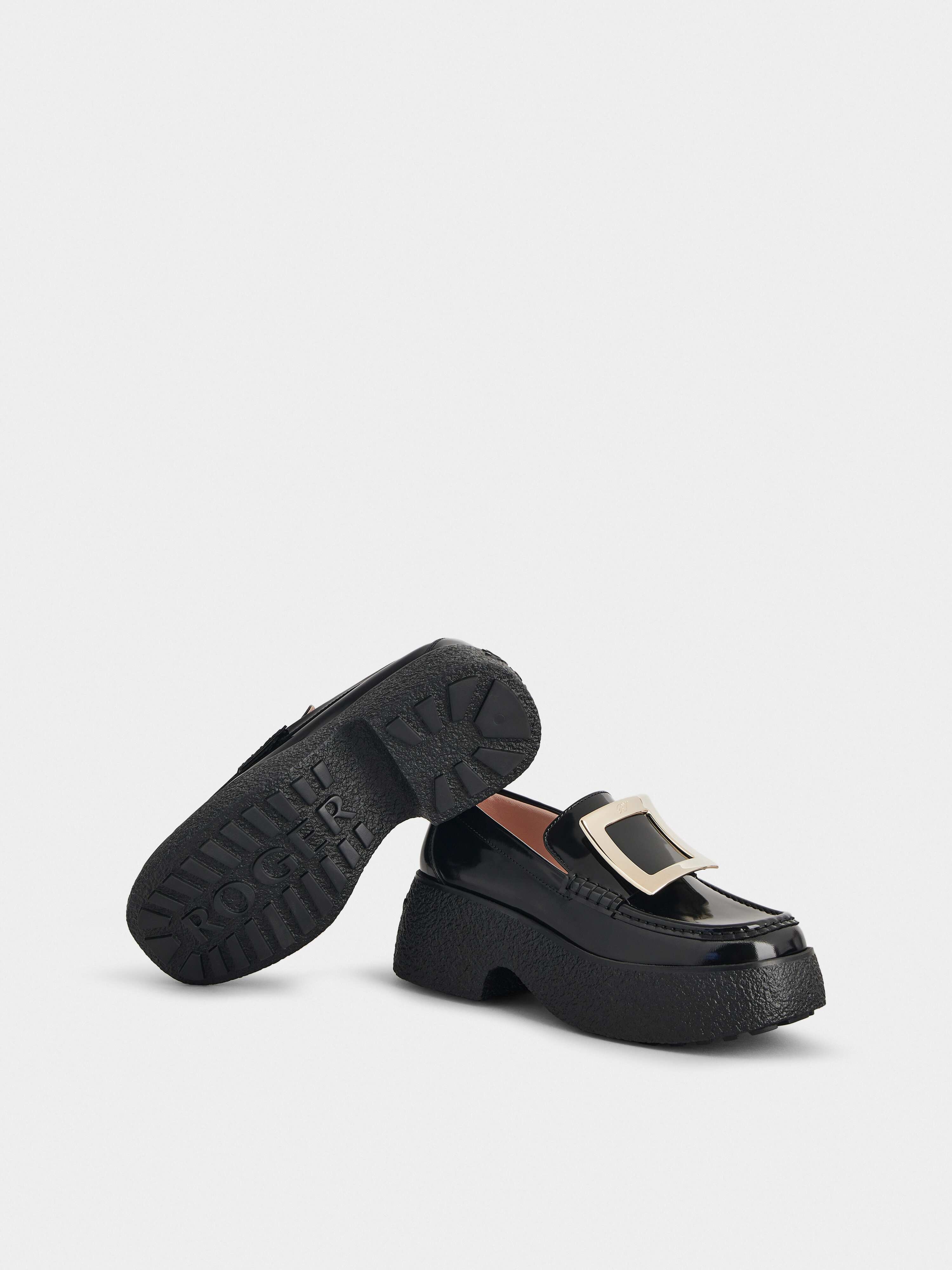 Viv' Rangers Metal Buckle Flatform Loafers - 6