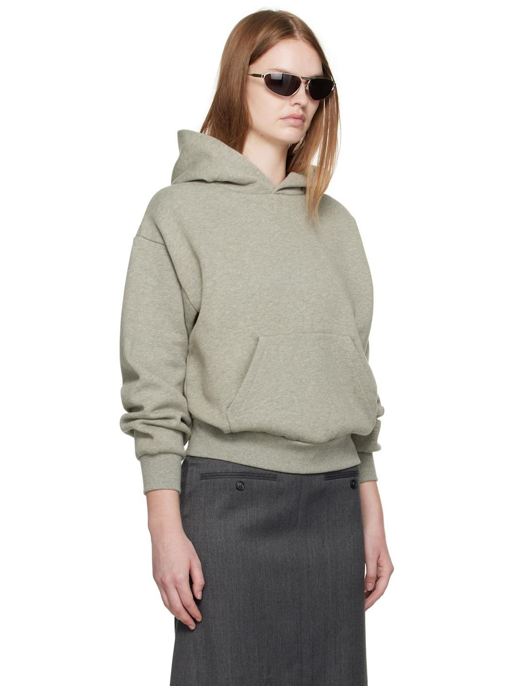 Gray Classic Fit Hoodie - 2