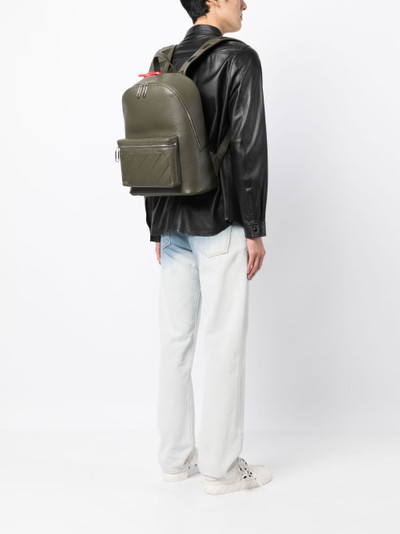 Off-White Binder embossed leather backpack outlook