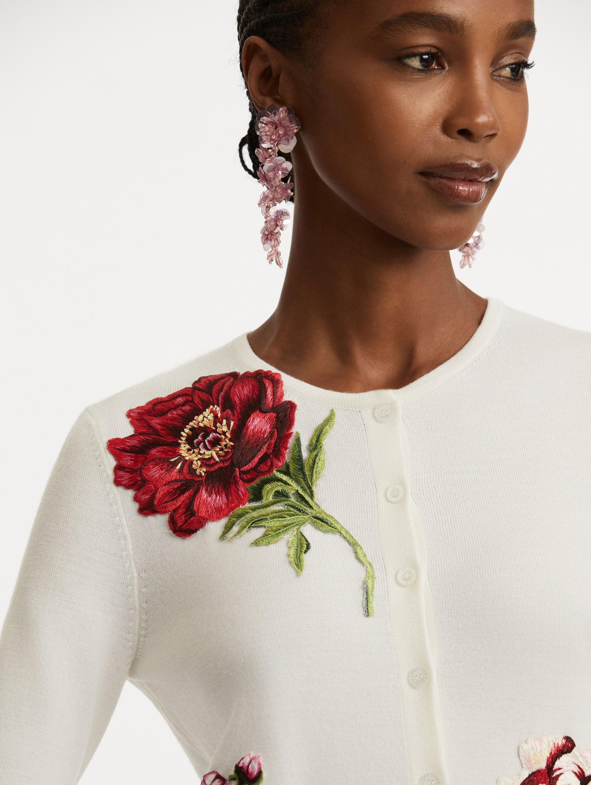 PEONY THREADWORK CARDIGAN - 6