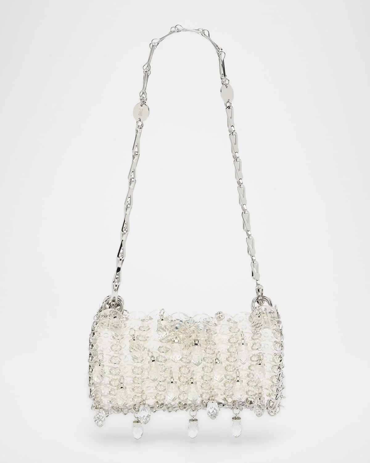 Sac A Main Crystal-Embellished Resin Disc Shoulder Bag - 1