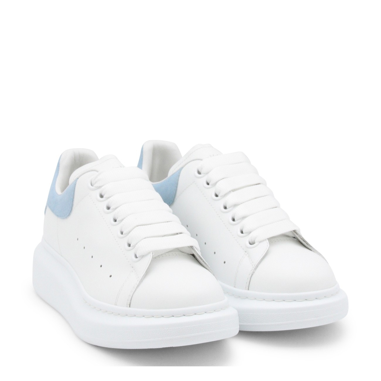 white leather oversize sneakers - 2