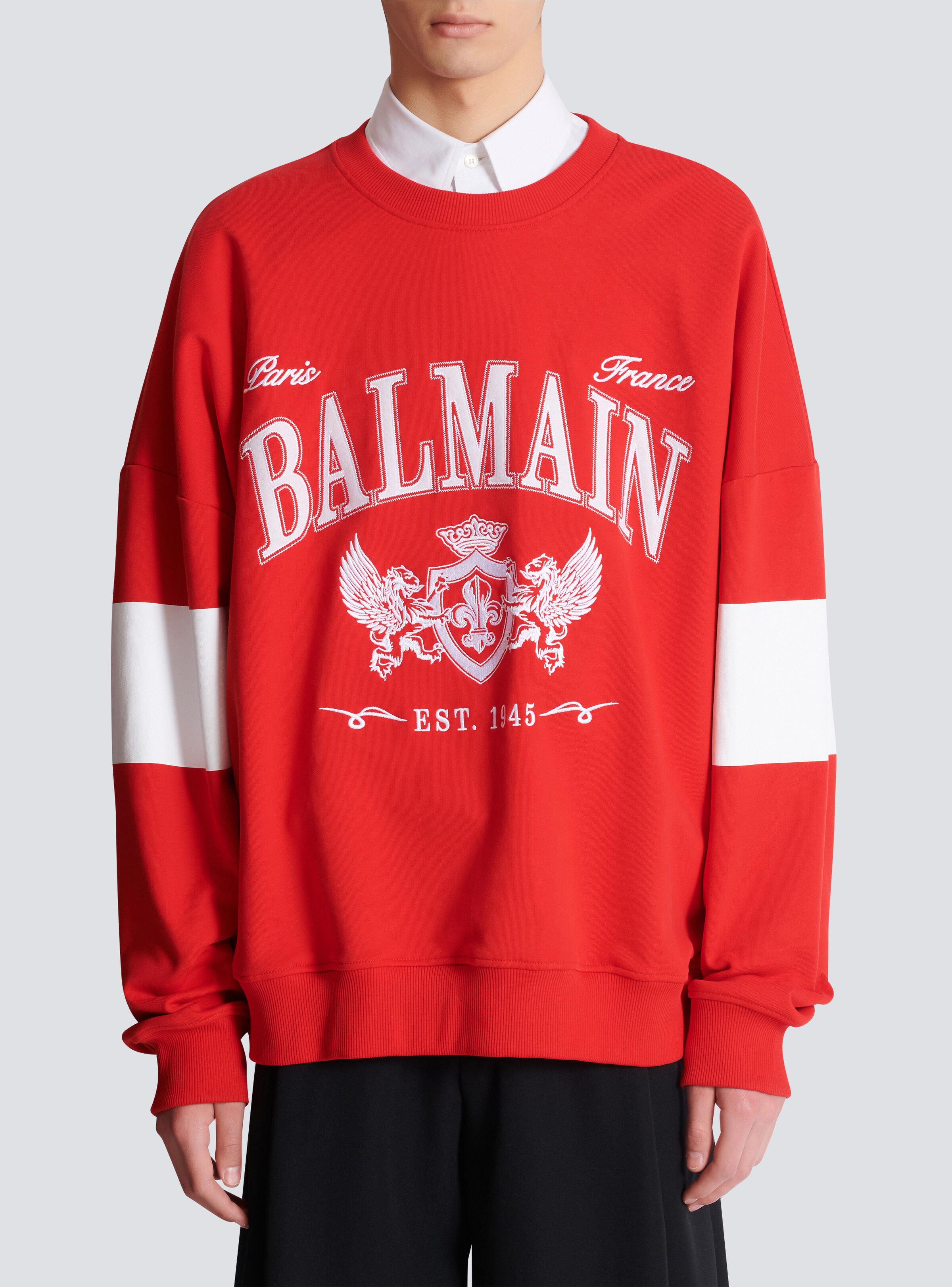 Boxy Balmain College sweatshirt - 5