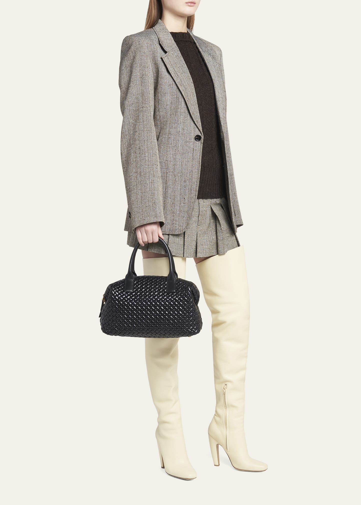 Doctor Padded Intrecciato Top-Handle Bag - 5