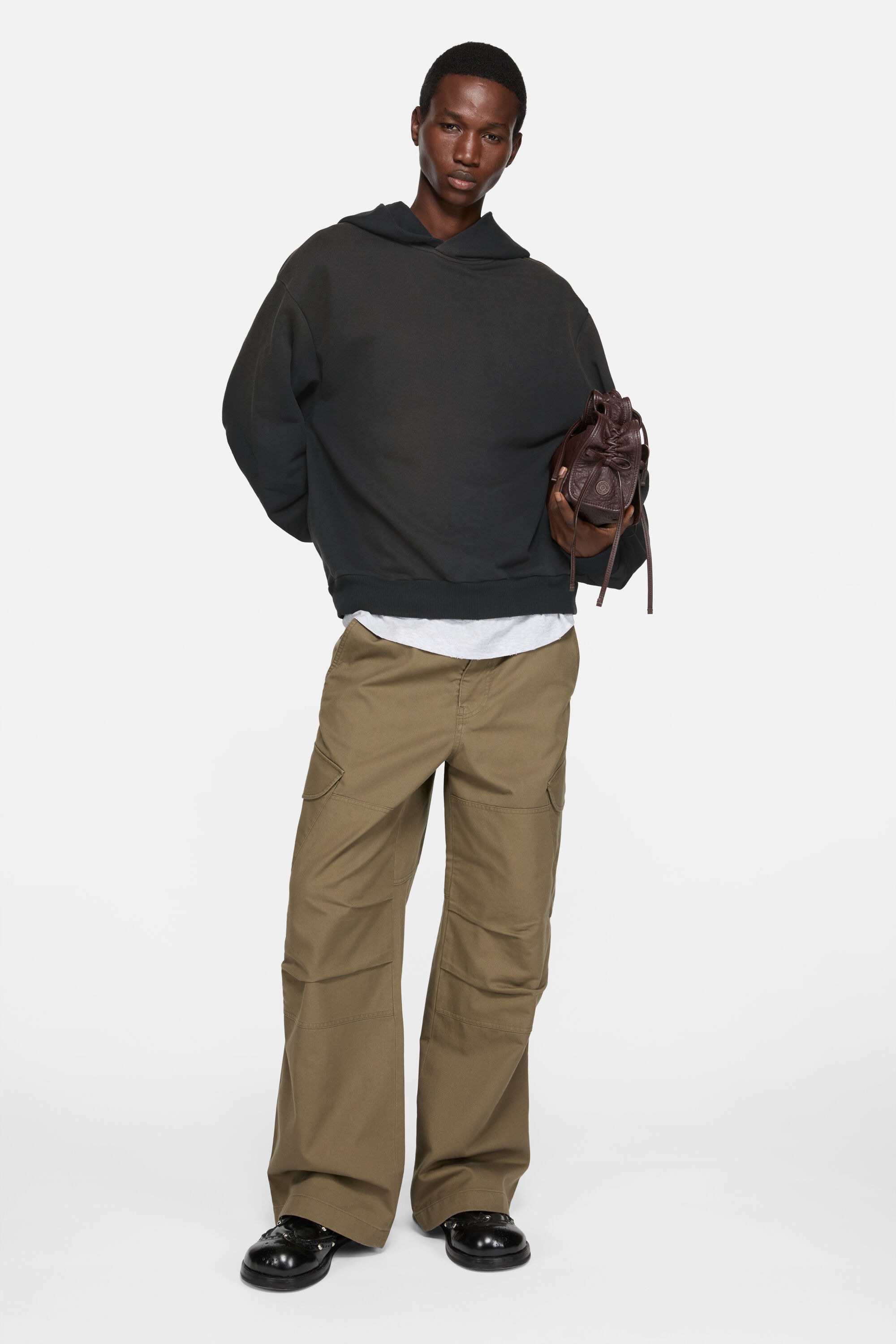 Logo hooded sweater - Black - 2