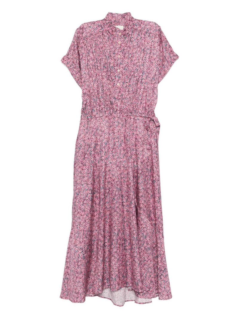 floral midi shirt dress 1