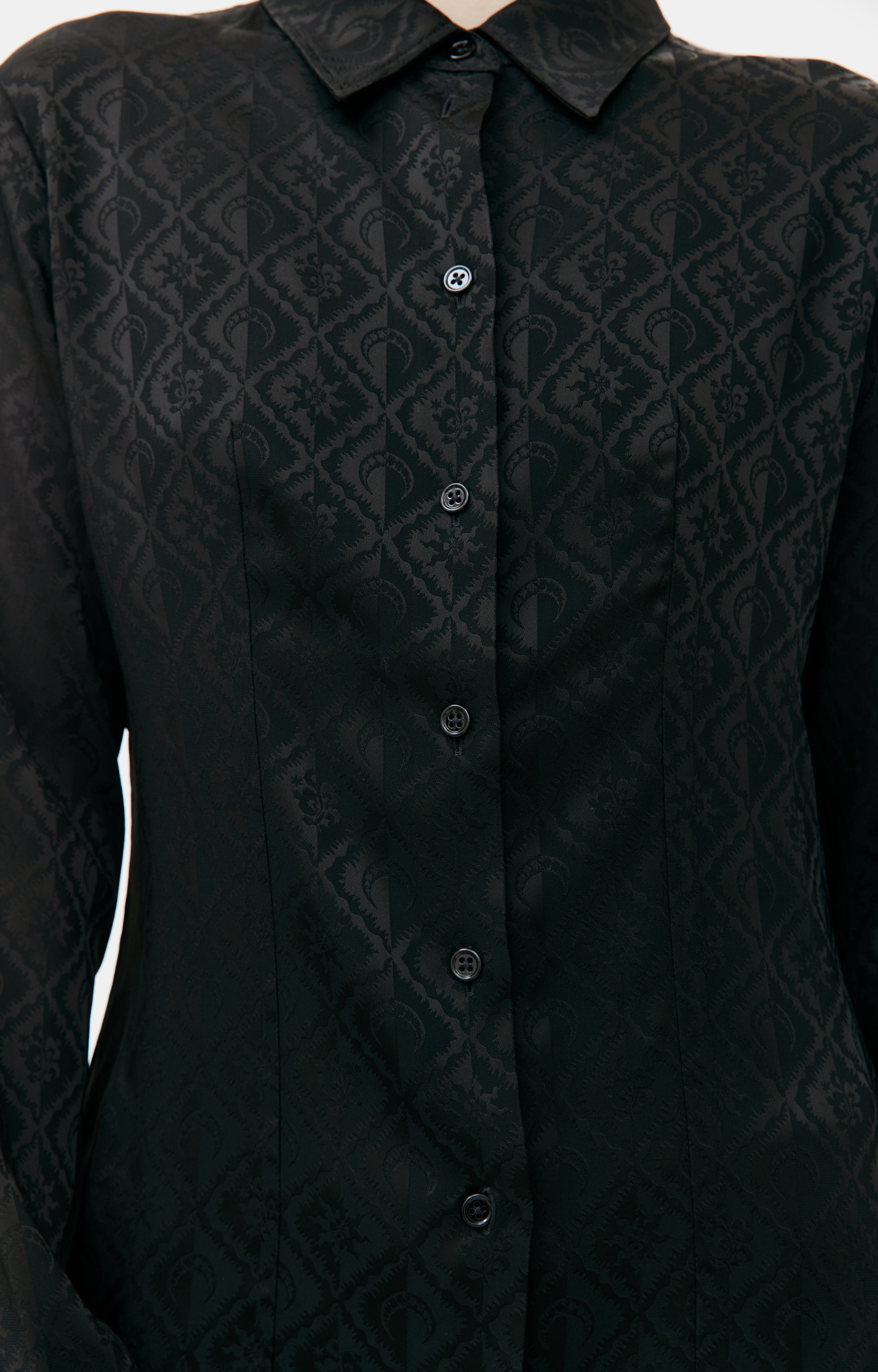 BLACK PATTERNED SHIRT - 5