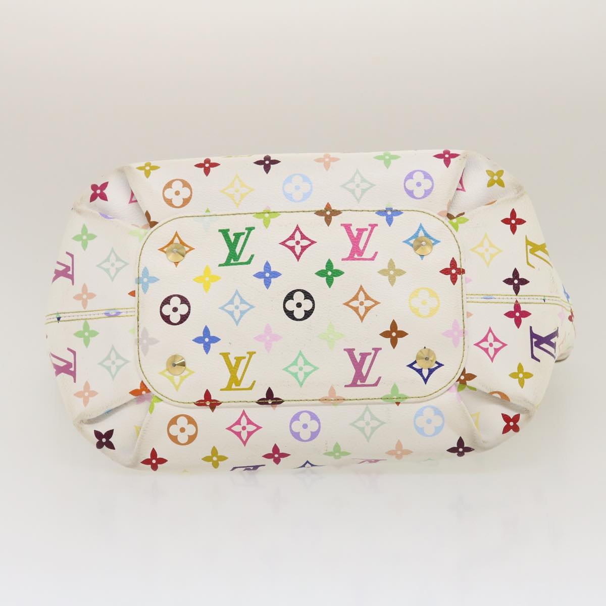 LOUIS VUITTON Monogram Multicolor Annie GM Tote Bag White M40303 - 5