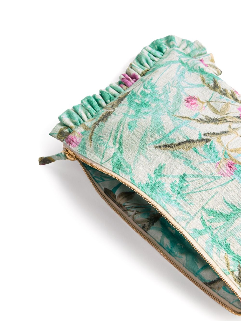floral-print clutch bag - 4